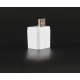 Smart Wi-Fi adapter with 1 USB port Tuya Smart 1CH Color White